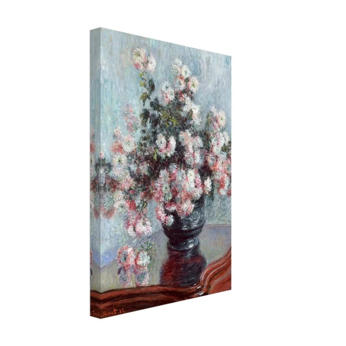 Chrysanthemums by Claude Monet - Canvas - 30x45 cm / 12x18″ - Thick