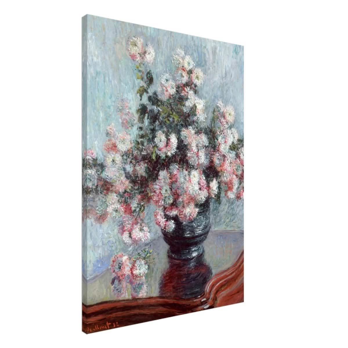 Chrysanthemums by Claude Monet - Canvas - 70x100 cm / 28x40″ - Thick