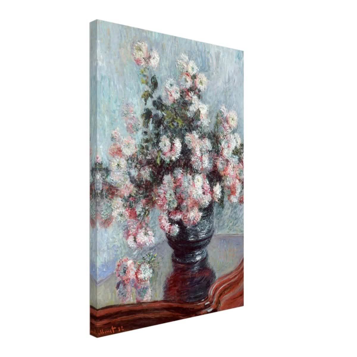 Chrysanthemums by Claude Monet - Canvas - 40x60 cm / 16x24″ - Slim
