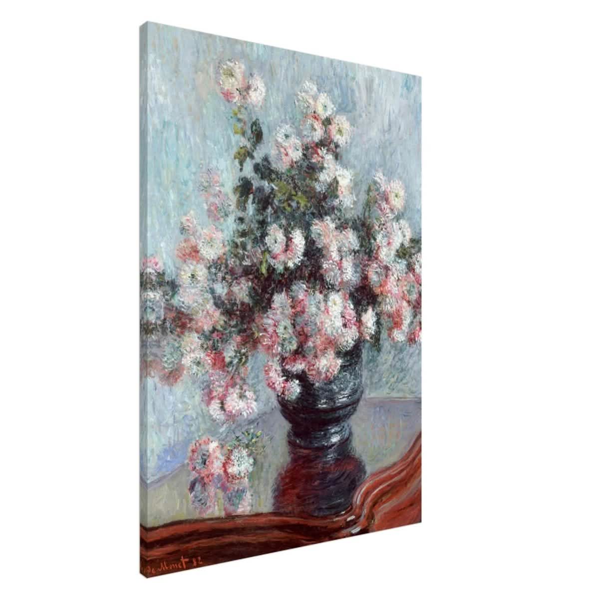 Chrysanthemums by Claude Monet - Canvas - 70x100 cm / 28x40″ - Slim