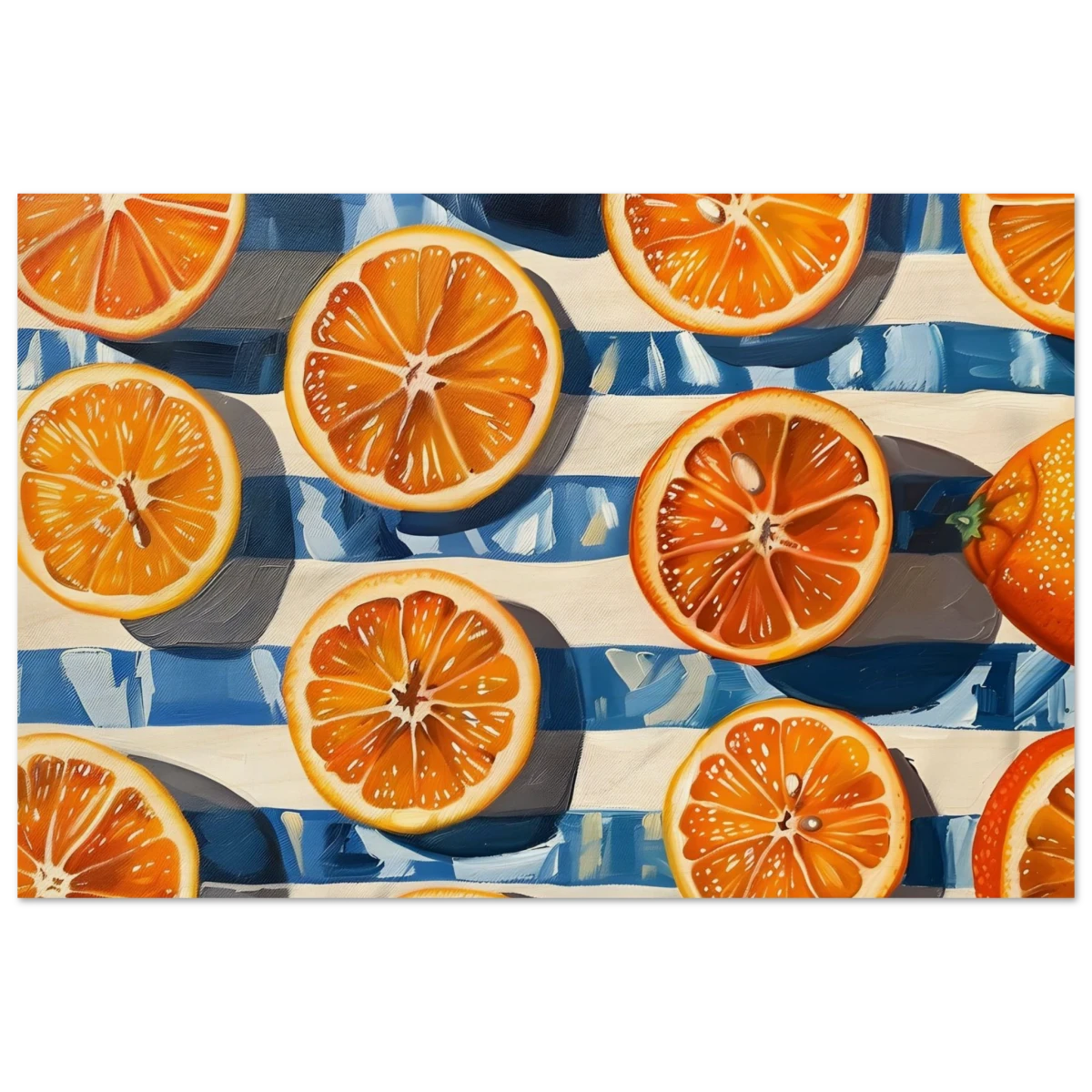 “Citrus Splash” | Wall Art Print - Wood Prints - 60x90 cm / 24x36″ -