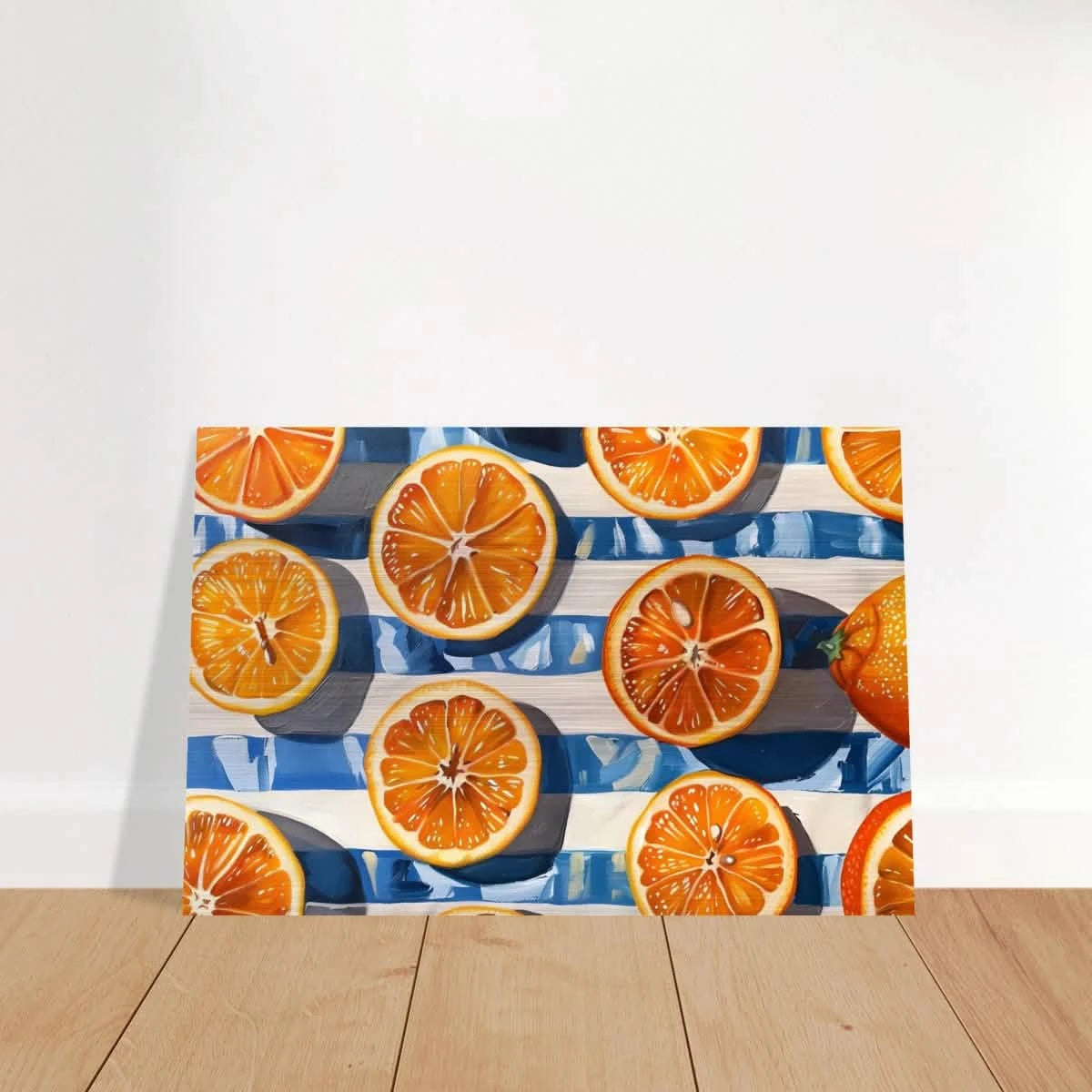 “Citrus Splash” | Wall Art Print - Brushed Aluminum Print - 40x60 cm / 16x24″ -