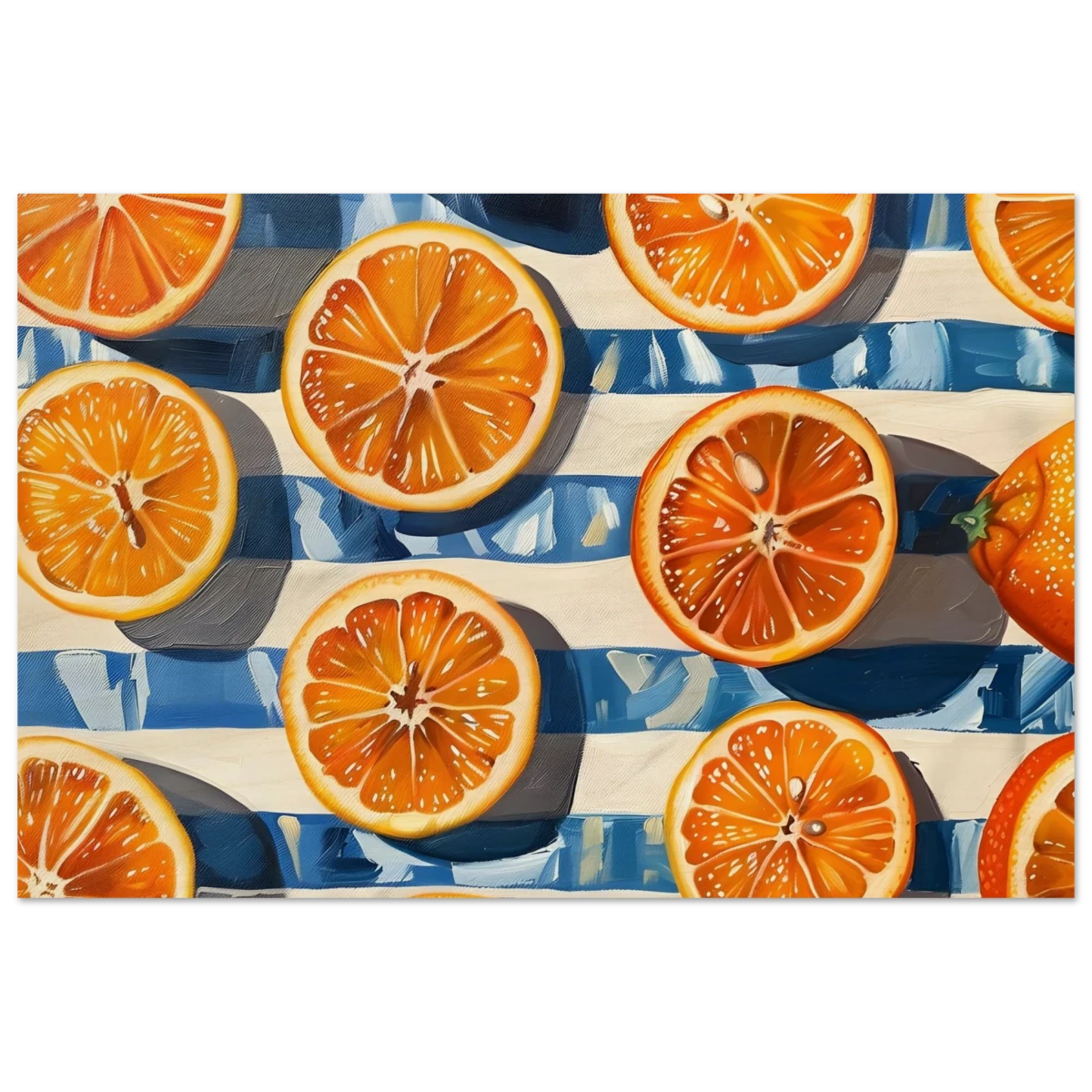“Citrus Splash” | Wall Art Print - Wood Prints - 20x30 cm / 8x12″ -