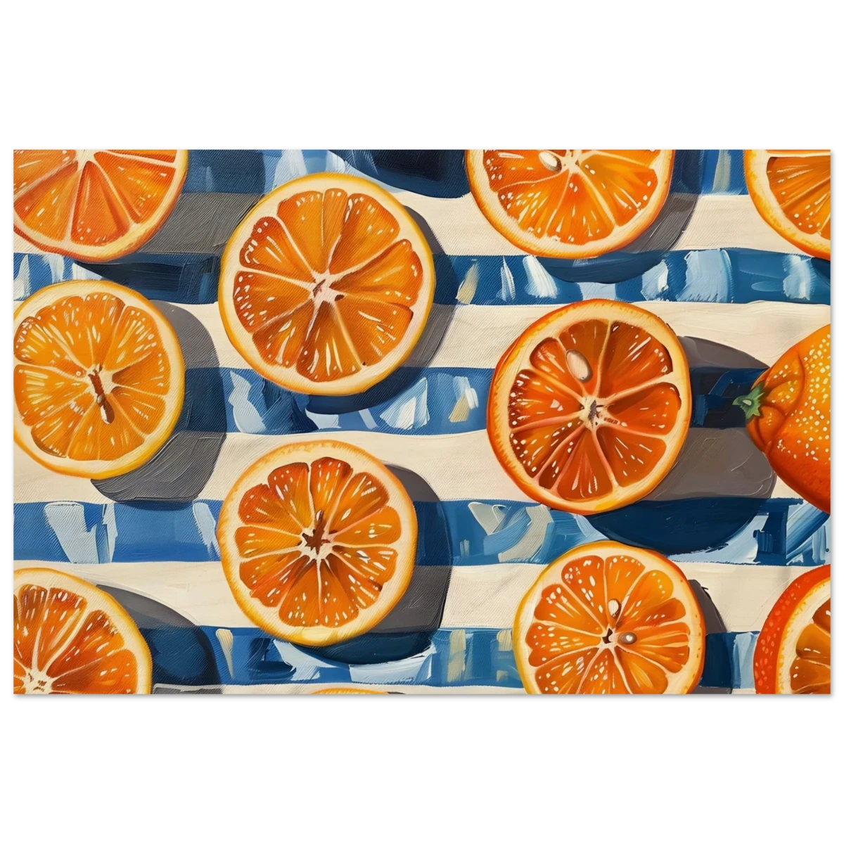 “Citrus Splash” | Wall Art Print - Wood Prints - 30x45 cm / 12x18″ -