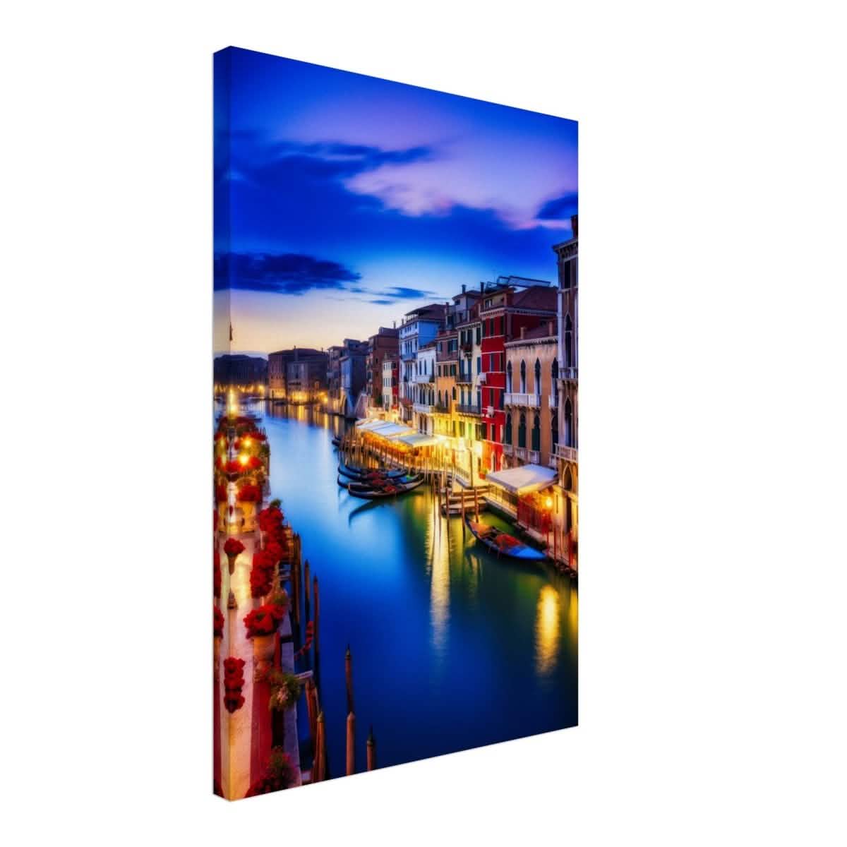 City Lights Venice Italy | Da Vinci City & Scenic Views wall art Print - Canvas - 40x60 cm / 16x24″ -