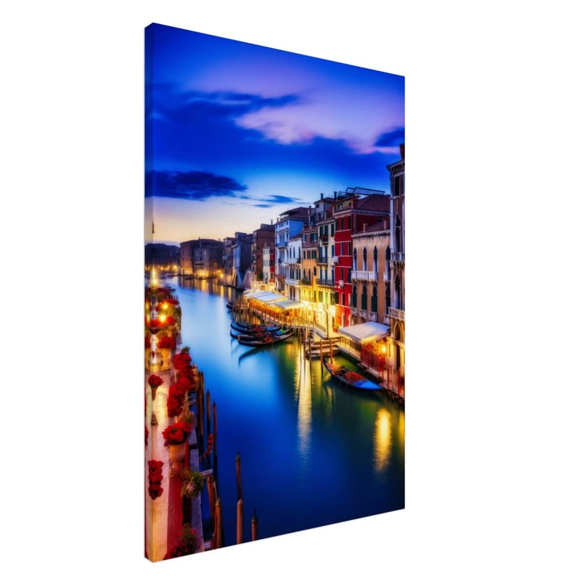 City Lights Venice Italy | Da Vinci City & Scenic Views wall art Print - Canvas - 60x90 cm / 24x36″ -