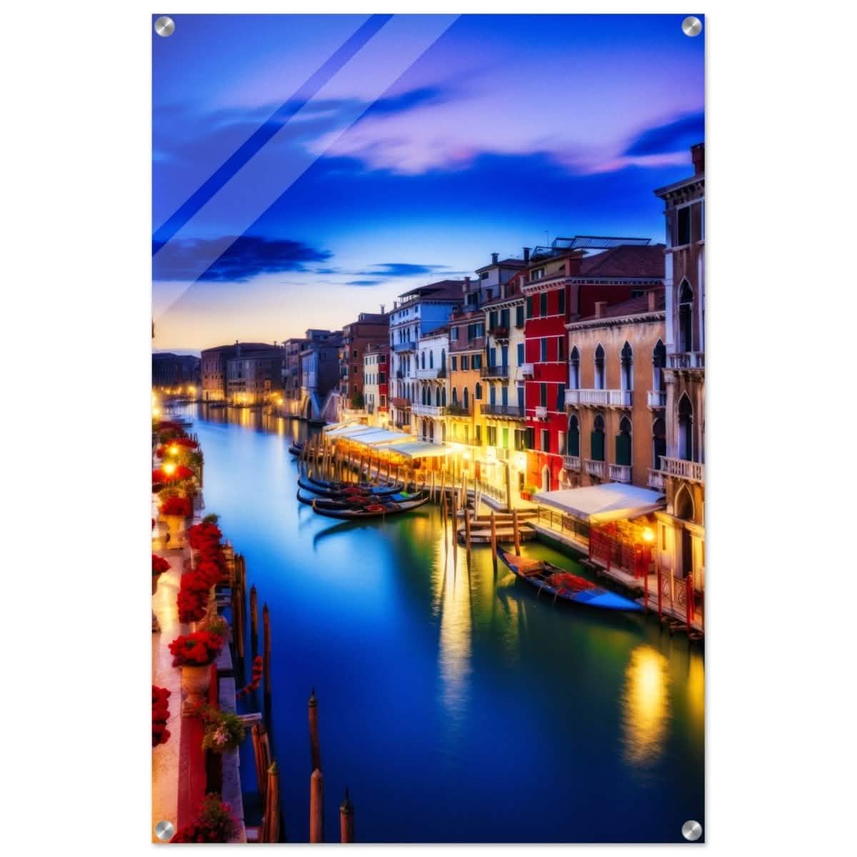 City Lights Venice Italy | Da Vinci City & Scenic Views wall art Print - Acrylic Print - 60x90 cm / 24x36″ -