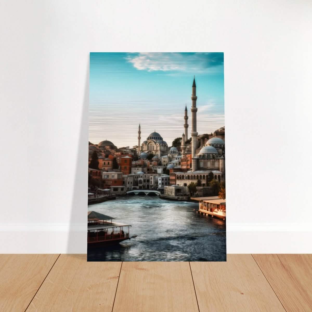 City of Minarets | Timeless Istanbul - Brushed Aluminum Print - 30x45 cm / 12x18″ -