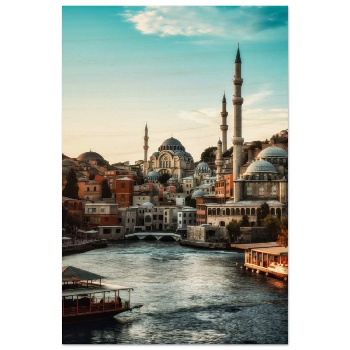 City of Minarets | Timeless Istanbul - Wood Prints - 50x75 cm / 20x30″ -