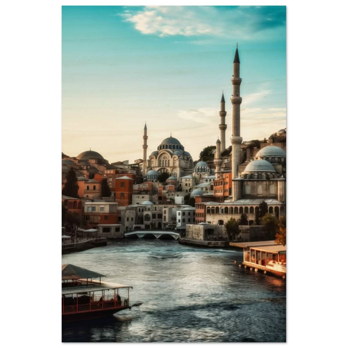 City of Minarets | Timeless Istanbul - Wood Prints - 60x90 cm / 24x36″ -