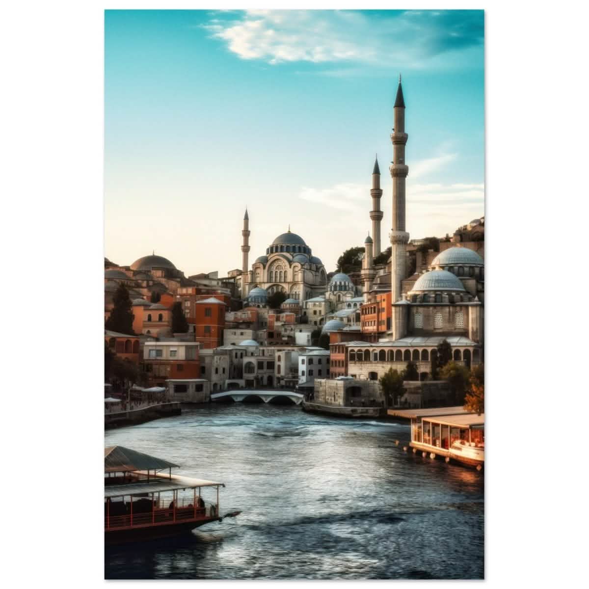 City of Minarets | Timeless Istanbul - Aluminum Print - 30x45 cm / 12x18″ -