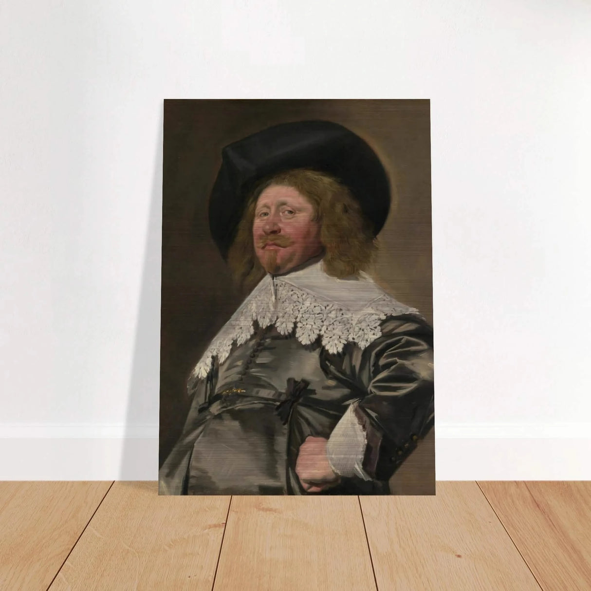 Claes Duyst van Voorhout – Portrait by Frans Hals (c.1638) Wall Art Print - Brushed Aluminum Print - 70x100 cm / 28x40″ -
