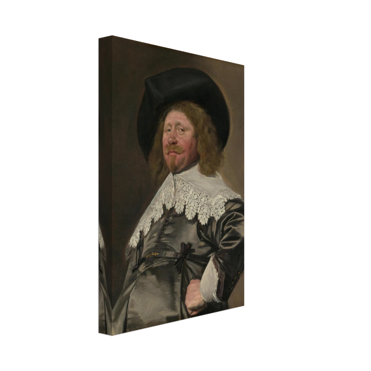 Claes Duyst van Voorhout – Portrait by Frans Hals (c.1638) Wall Art Print - Canvas - 20x30 cm / 8x12″ -