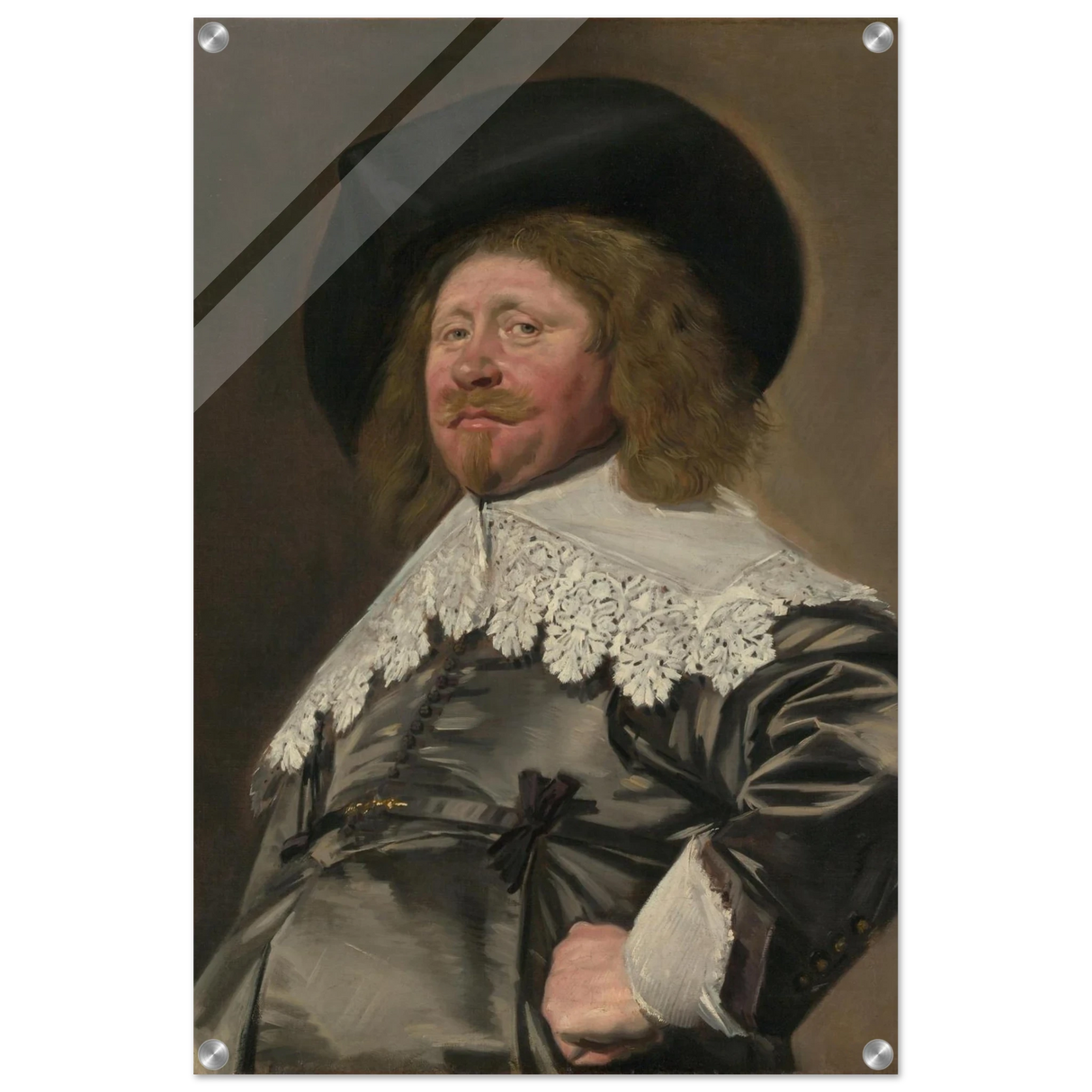 Claes Duyst van Voorhout – Portrait by Frans Hals (c.1638) Wall Art Print - Acrylic Print - 50x75 cm / 20x30″ -