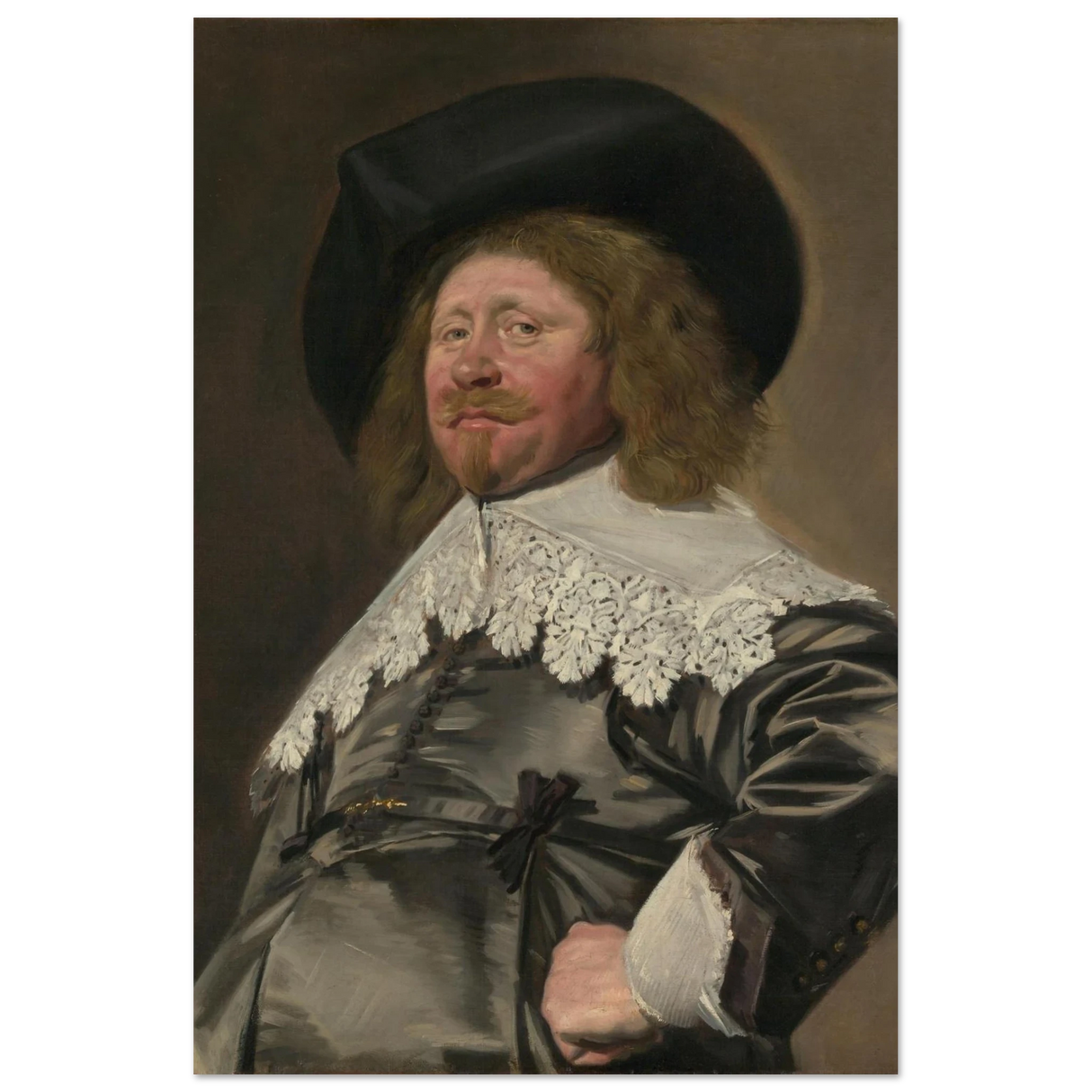Claes Duyst van Voorhout – Portrait by Frans Hals (c.1638) Wall Art Print - Fine Art Poster - 40x60 cm / 16x24″ -