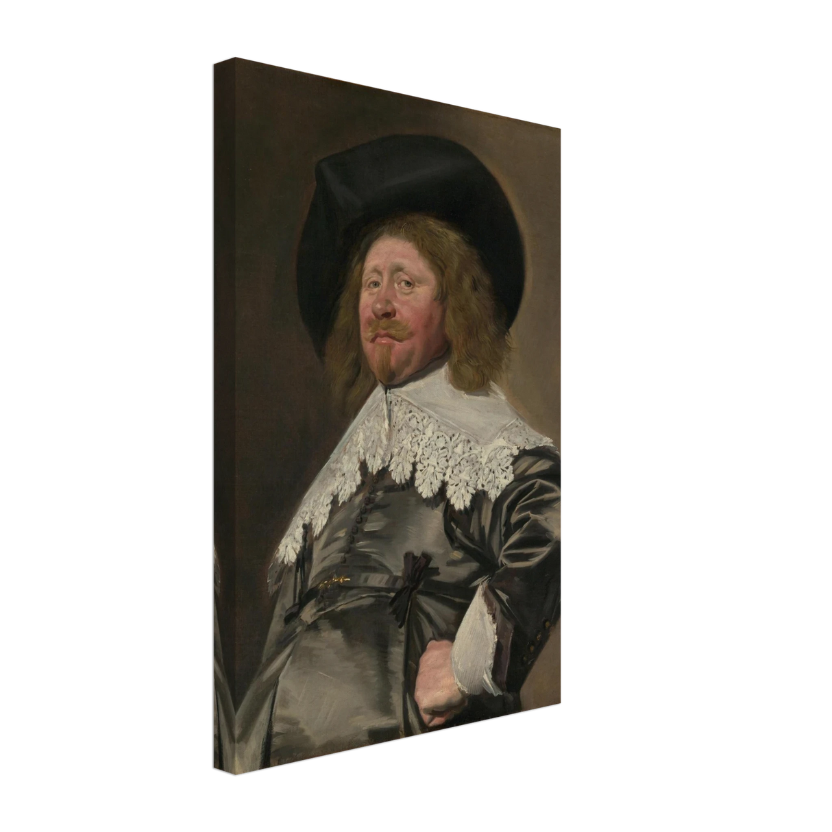 Claes Duyst van Voorhout – Portrait by Frans Hals (c.1638) Wall Art Print - Canvas - 30x45 cm / 12x18″ -