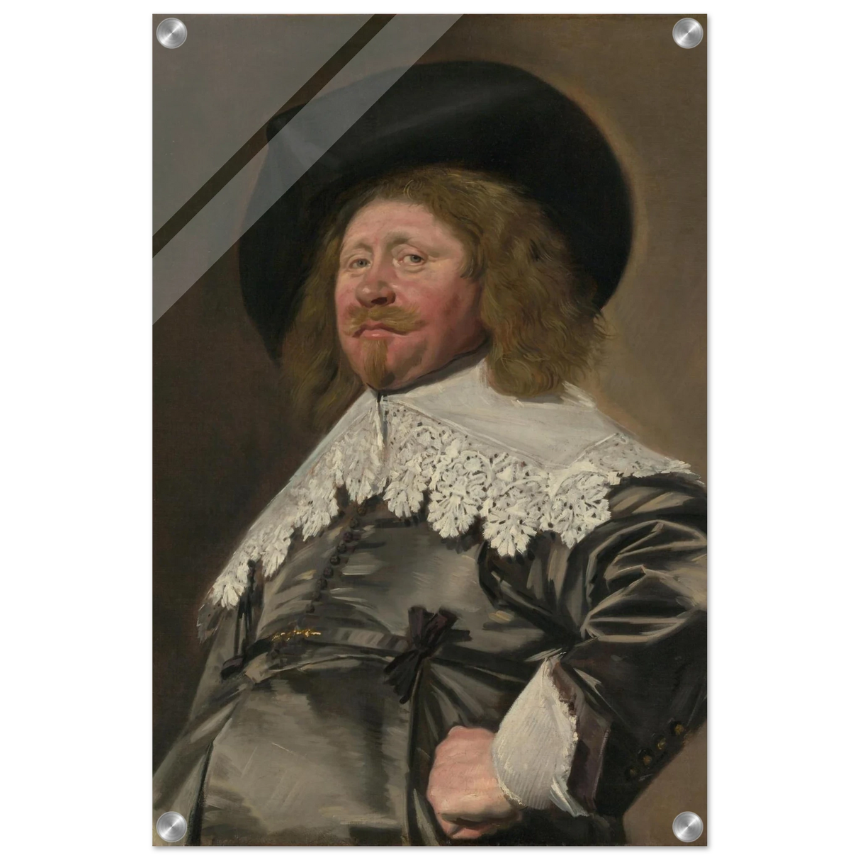 Claes Duyst van Voorhout – Portrait by Frans Hals (c.1638) Wall Art Print - Acrylic Print - 40x60 cm / 16x24″ -