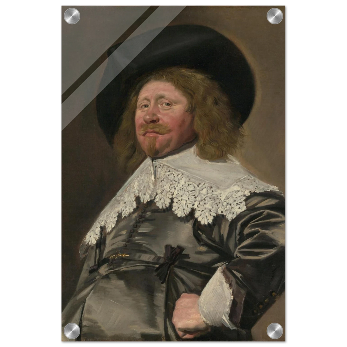Claes Duyst van Voorhout – Portrait by Frans Hals (c.1638) Wall Art Print - Acrylic Print - 30x45 cm / 12x18″ -