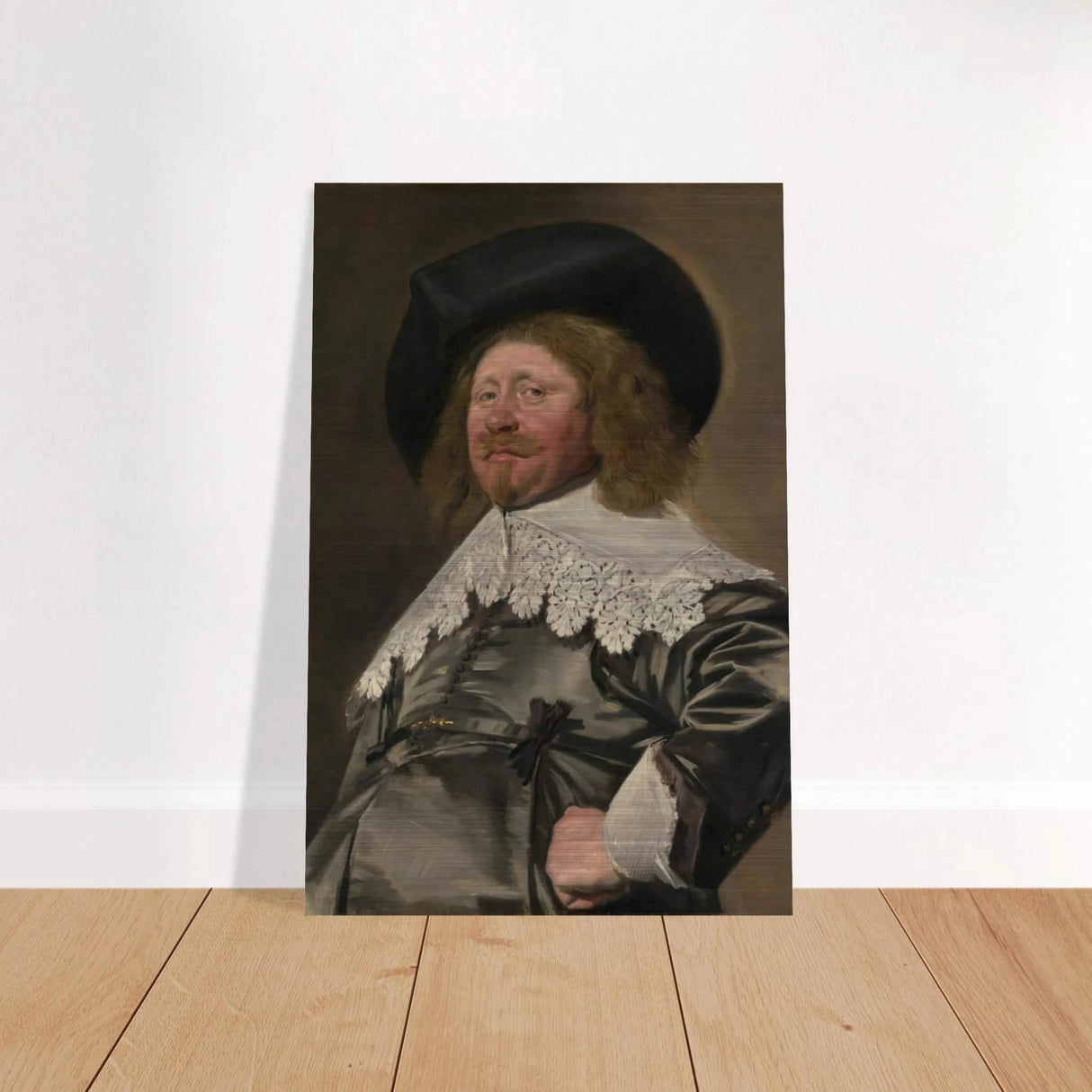 Claes Duyst van Voorhout – Portrait by Frans Hals (c.1638) Wall Art Print - Brushed Aluminum Print - 30x45 cm / 12x18″ -