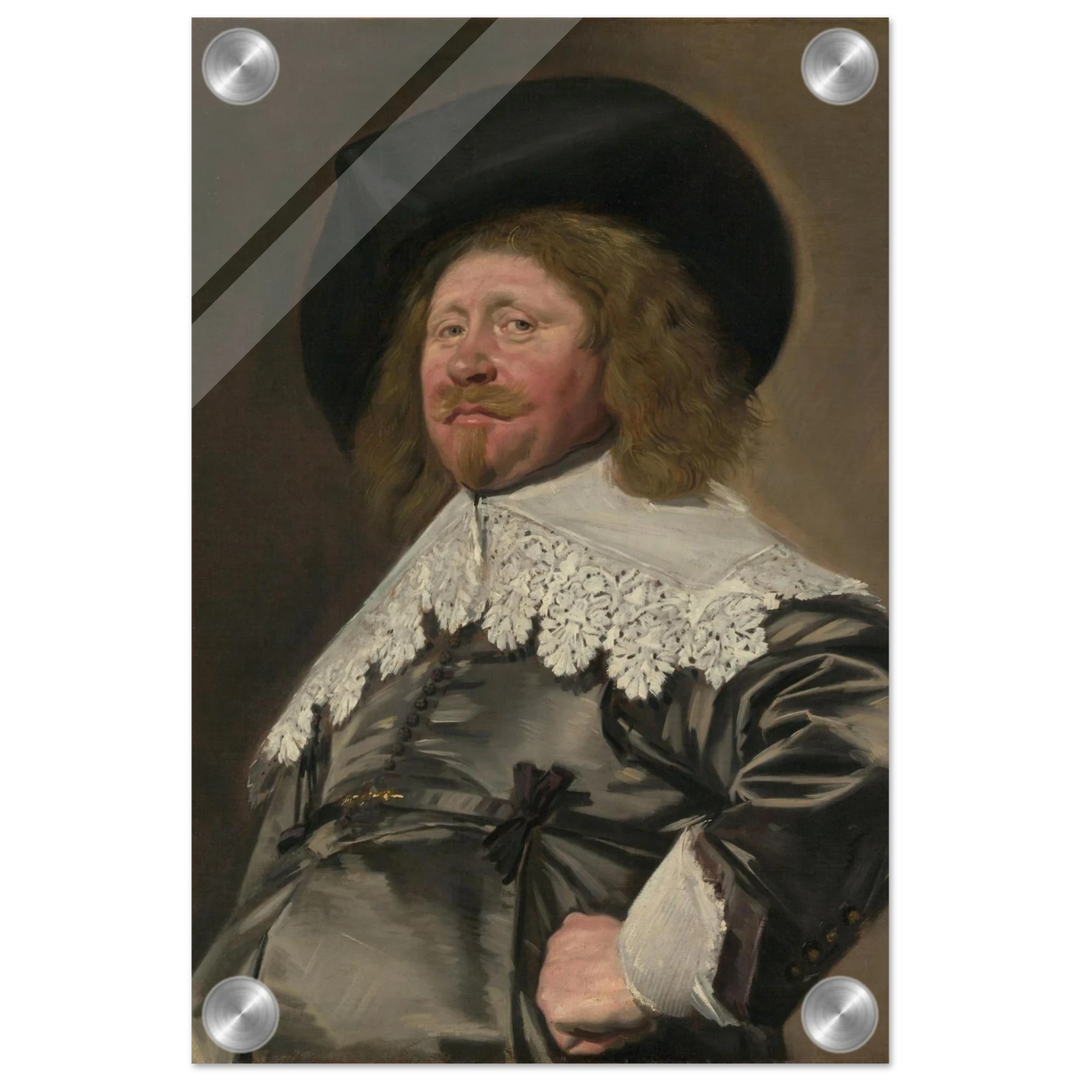 Claes Duyst van Voorhout – Portrait by Frans Hals (c.1638) Wall Art Print - Acrylic Print - 20x30 cm / 8x12″ -