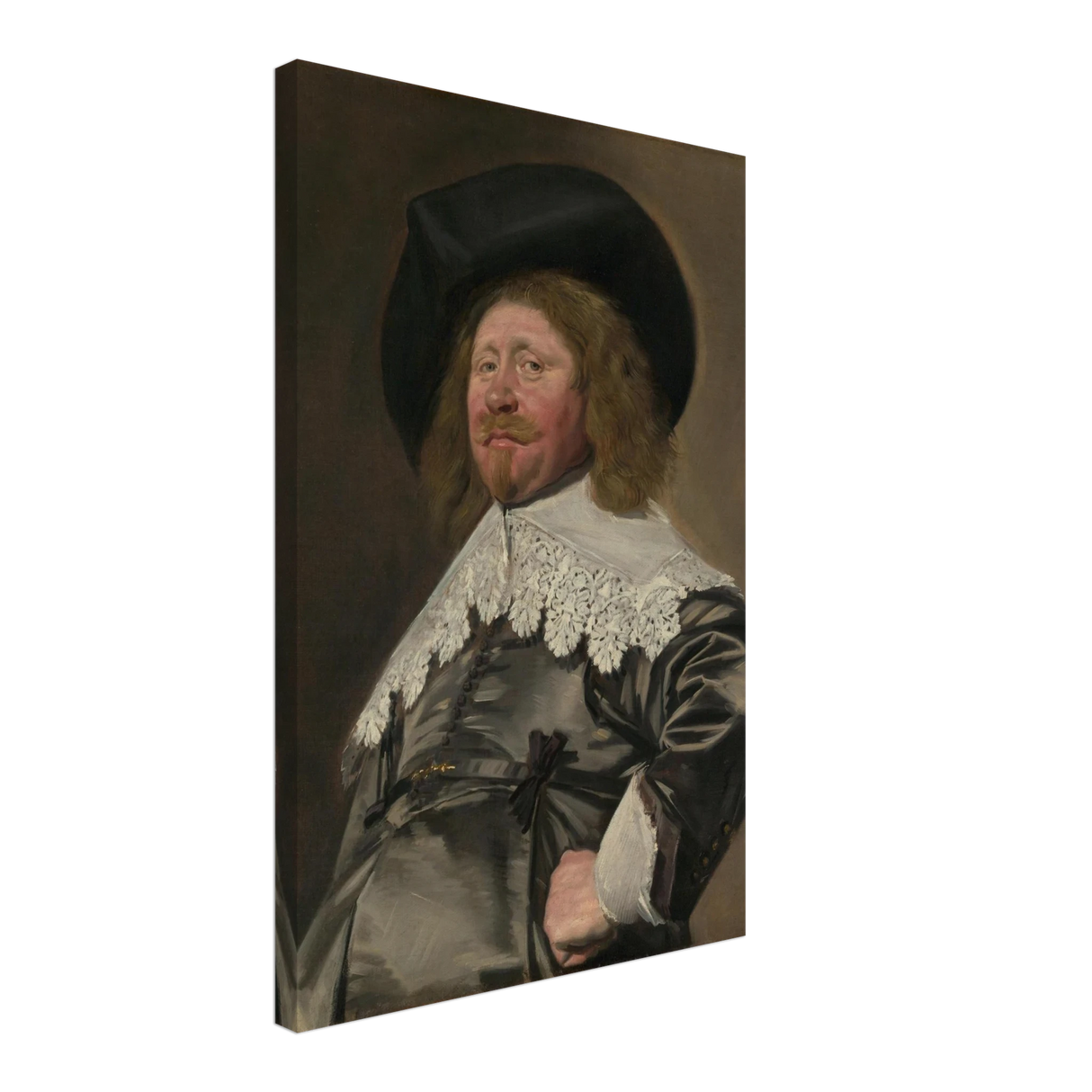 Claes Duyst van Voorhout – Portrait by Frans Hals (c.1638) Wall Art Print - Canvas - 40x60 cm / 16x24″ -