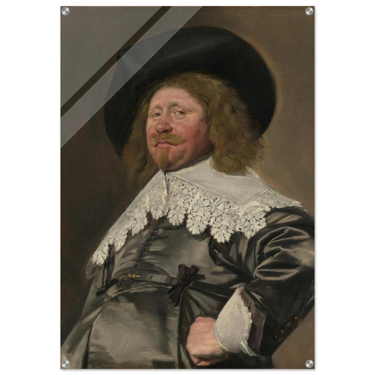 Claes Duyst van Voorhout – Portrait by Frans Hals (c.1638) Wall Art Print - Acrylic Print - 70x100 cm / 28x40″ -