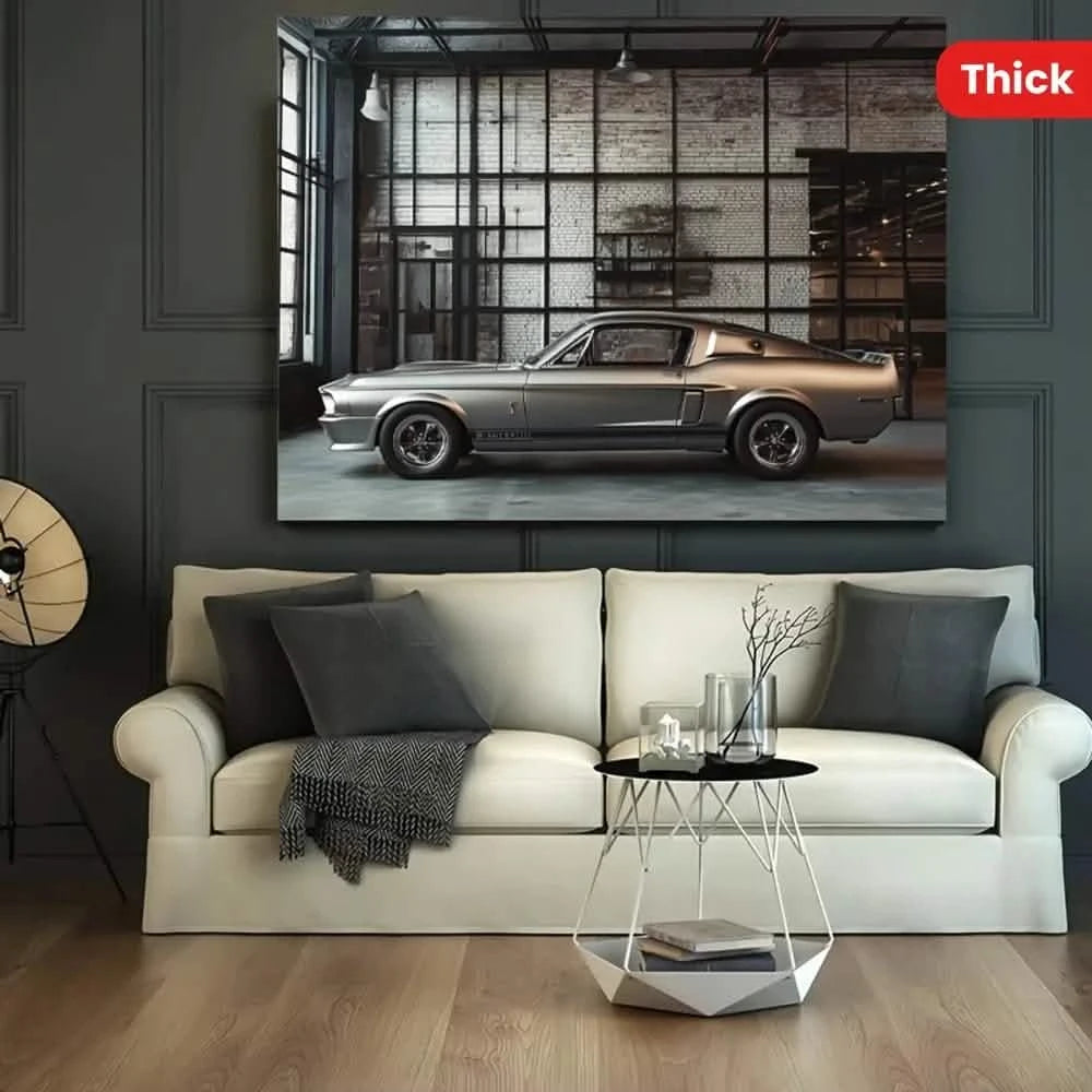 Classic Power – The Iconic Mustang GT500 Wall Art - 70x100 cm / 28x40″ - Acrylic Print -