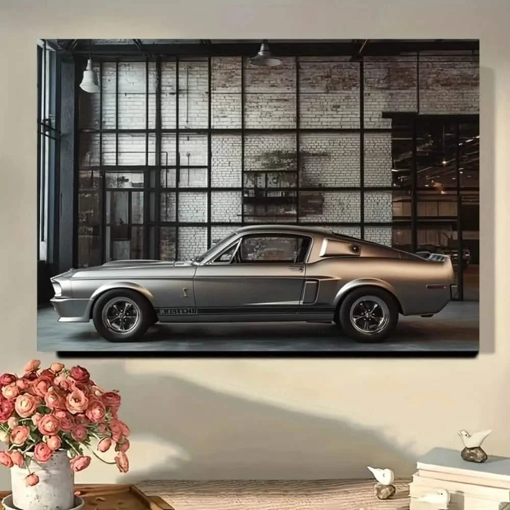 Classic Power – The Iconic Mustang GT500 Wall Art - 70x100 cm / 28x40″ - Acrylic Print -