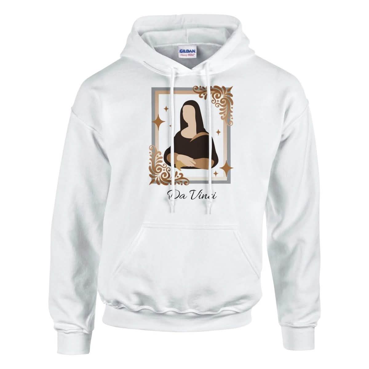 Classic Unisex Pullover Hoodie | DVA Logo - M - White -