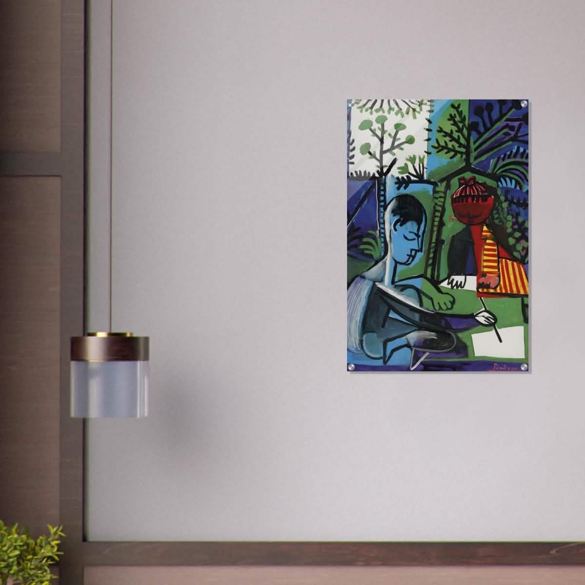 Claude and Paloma Playing by Pablo Picasso 1950 - Acrylic Print - 60x90 cm / 24x36″ -