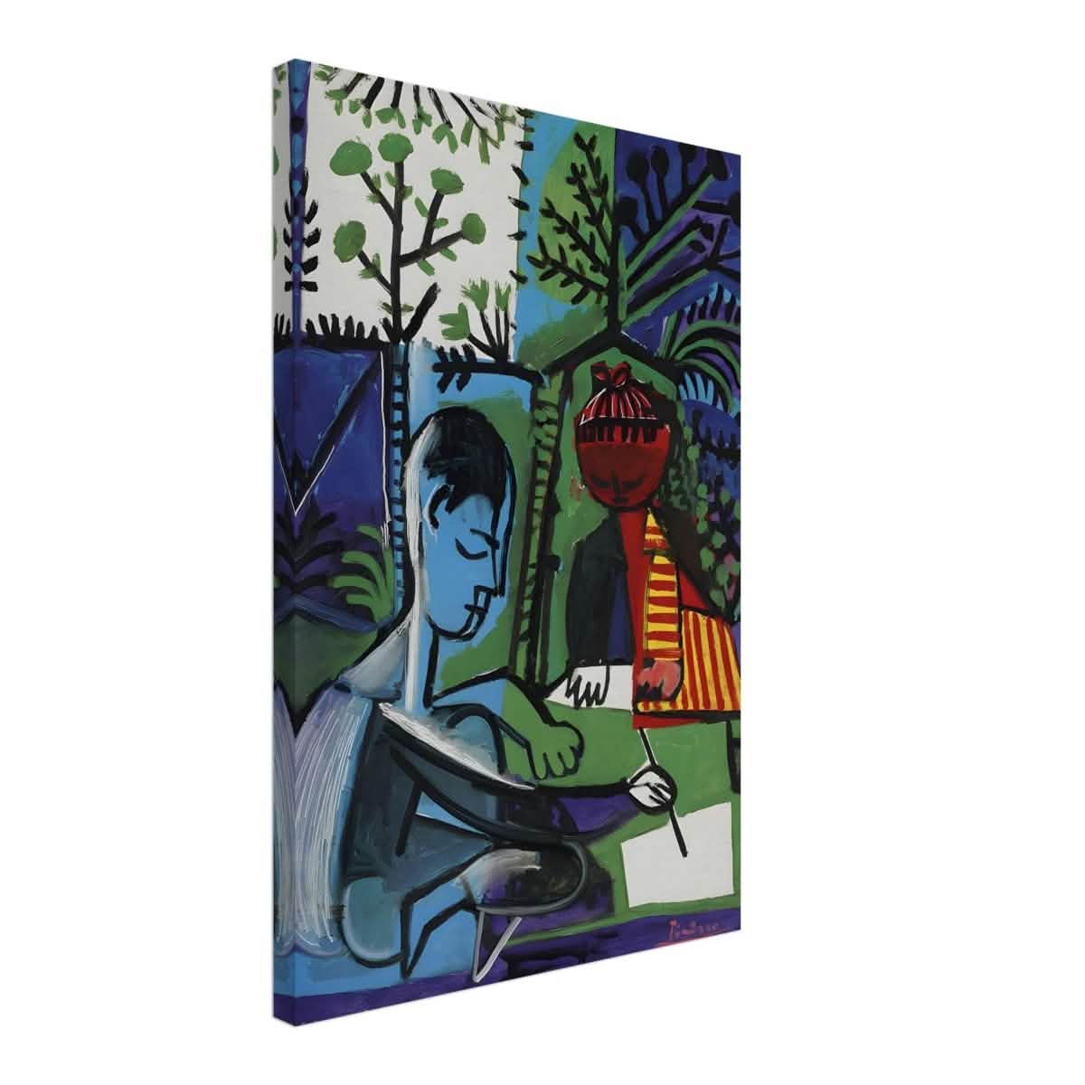 Claude and Paloma Playing by Pablo Picasso 1950 - Canvas - 40x60 cm / 16x24″ - Slim