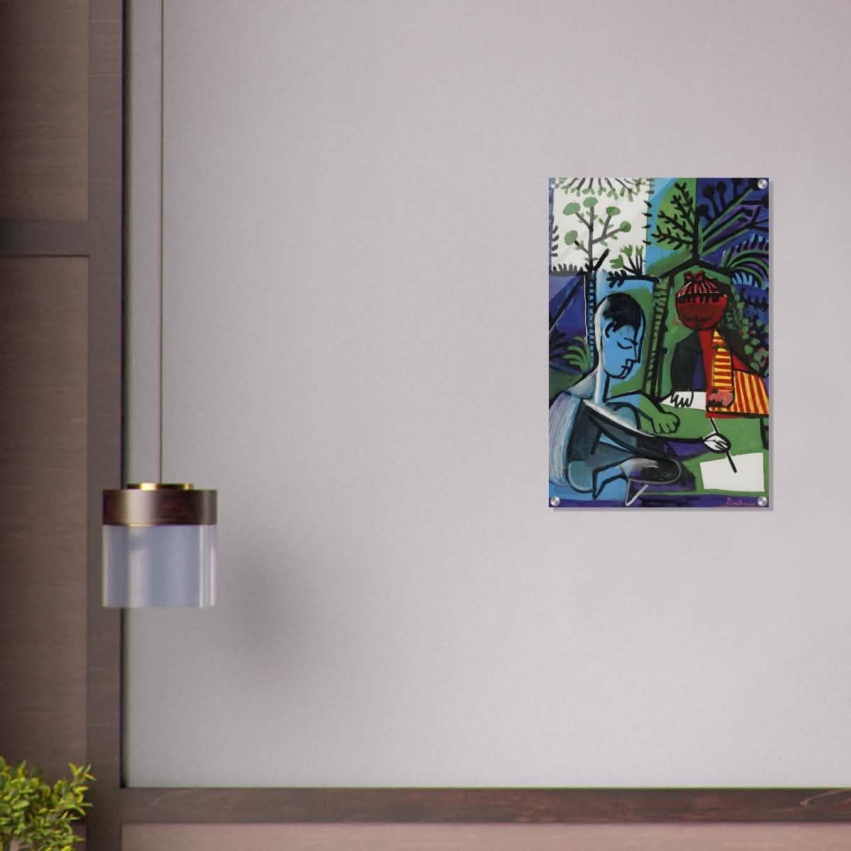 Claude and Paloma Playing by Pablo Picasso 1950 - Acrylic Print - 50x75 cm / 20x30″ -