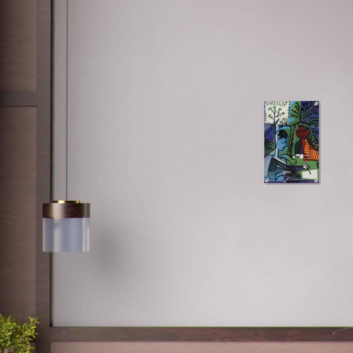 Claude and Paloma Playing by Pablo Picasso 1950 - Acrylic Print - 30x45 cm / 12x18″ -