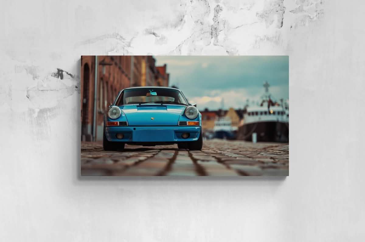 Coastal Classic | Porsche Canvas Print (50x100cm) 🏎️🌊 - Canvas - 30x45 cm / 12x18″ -