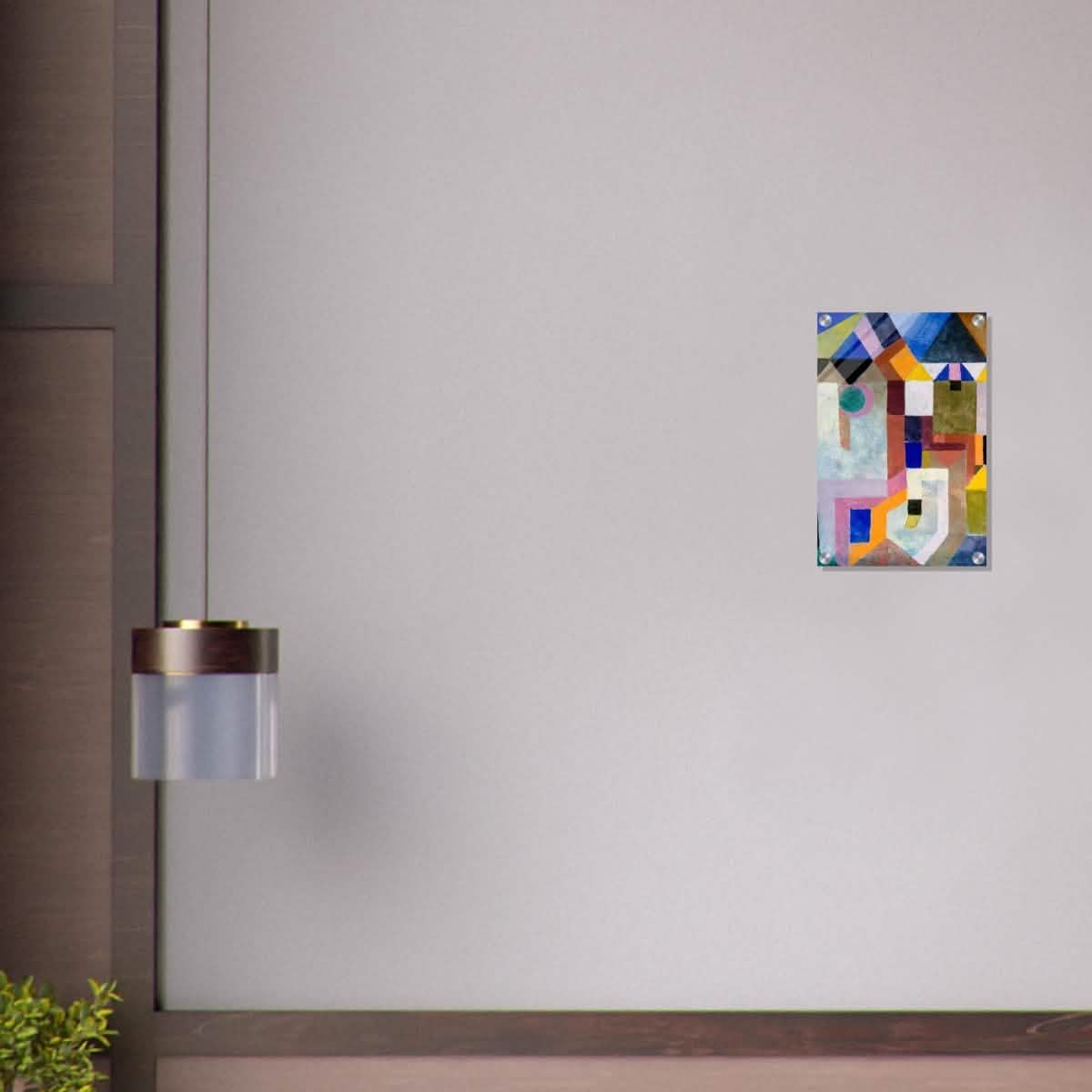 Colorful Architecture by Paul Klee - Acrylic Print - 30x45 cm / 12x18″ -