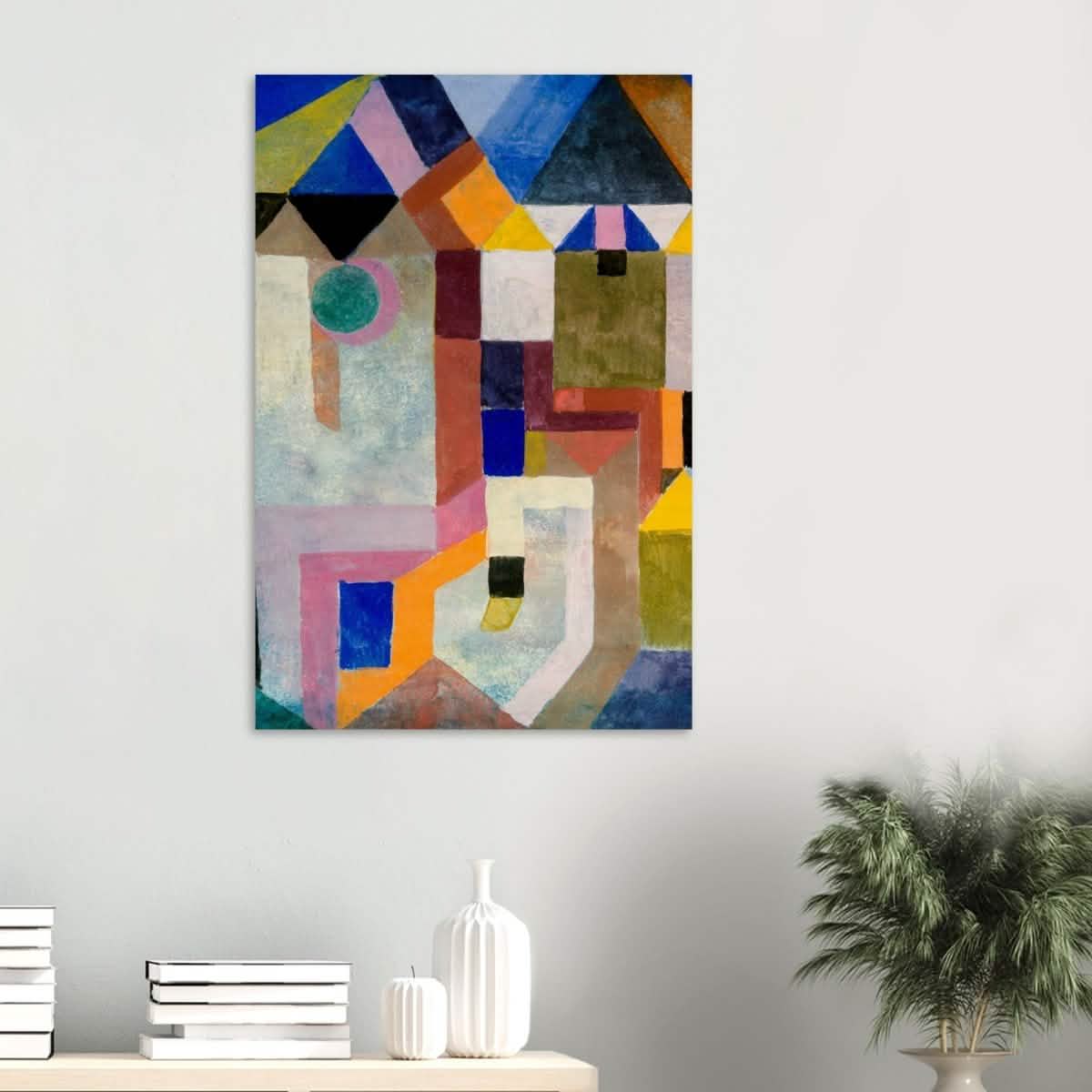 Colorful Architecture by Paul Klee - Wood Prints - 60x90 cm / 24x36″ - 10 mm