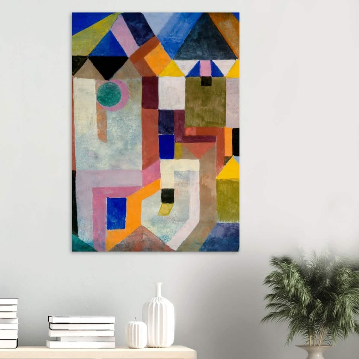 Colorful Architecture by Paul Klee - Wood Prints - 70x100 cm / 28x40″ - 20 mm
