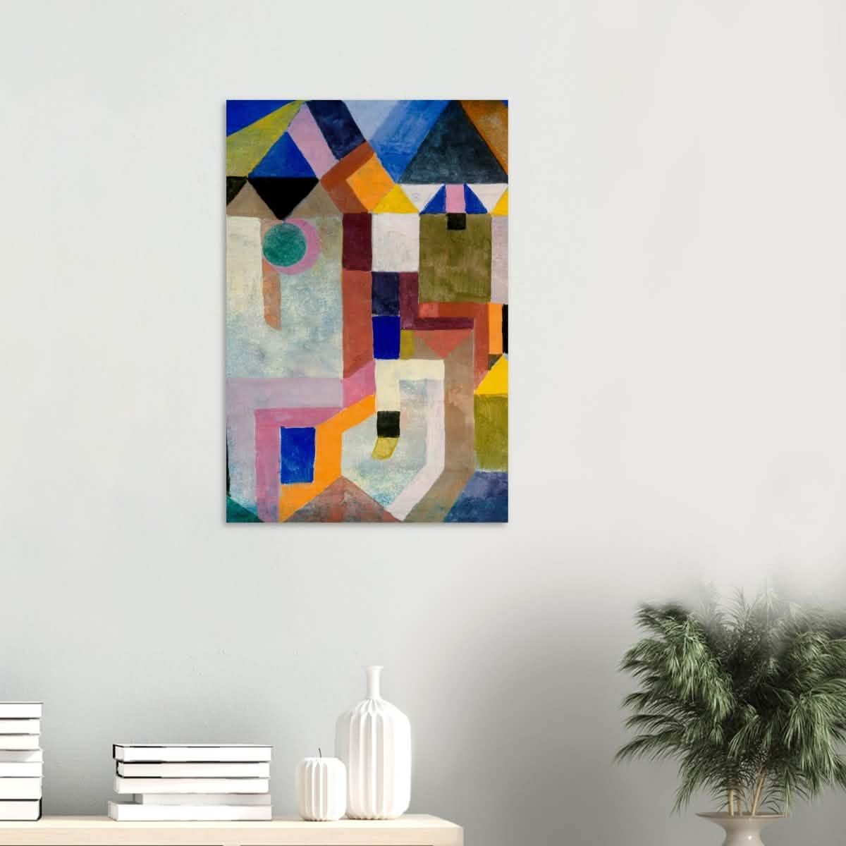 Colorful Architecture by Paul Klee - Wood Prints - 50x75 cm / 20x30″ - 10 mm