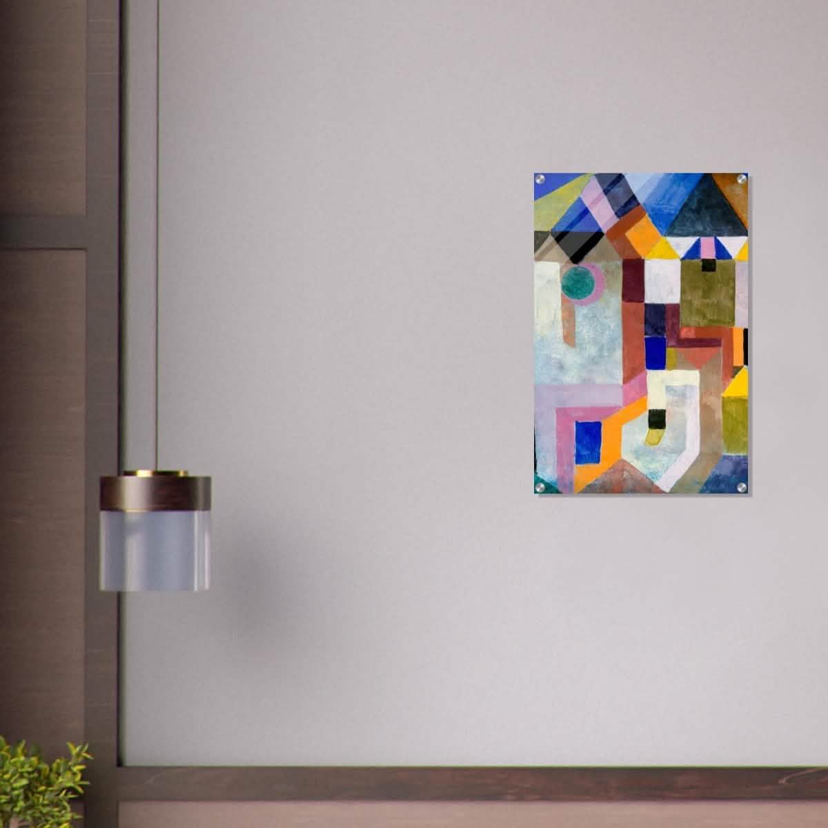 Colorful Architecture by Paul Klee - Acrylic Print - 50x75 cm / 20x30″ -