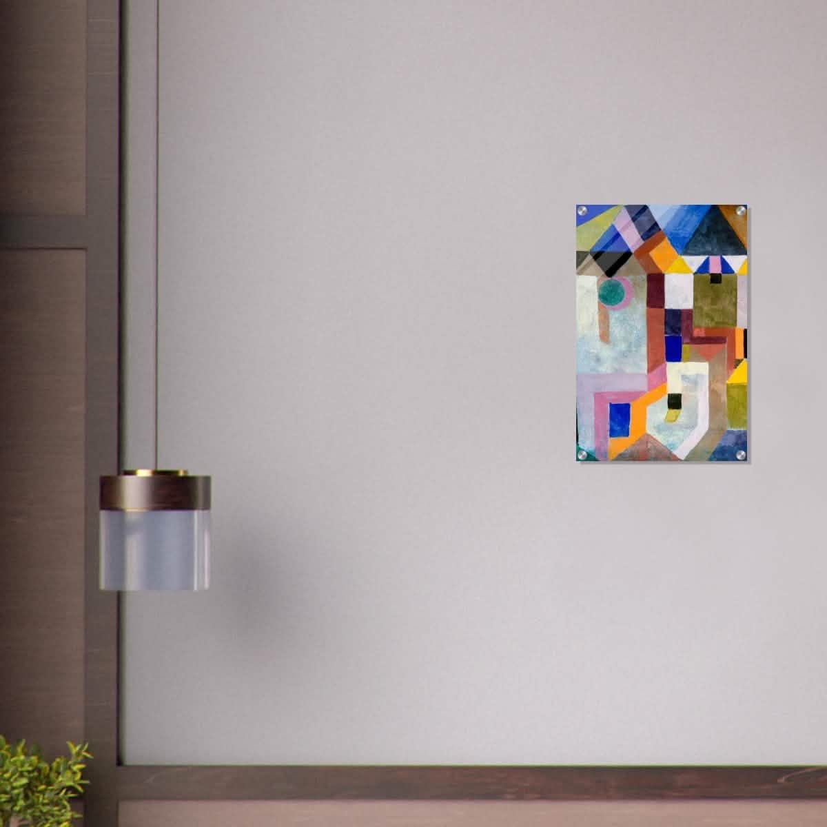 Colorful Architecture by Paul Klee - Acrylic Print - 40x60 cm / 16x24″ -