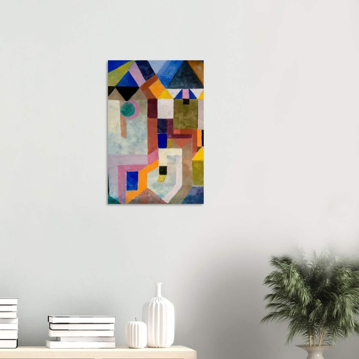 Colorful Architecture by Paul Klee - Wood Prints - 40x60 cm / 16x24″ - 10 mm