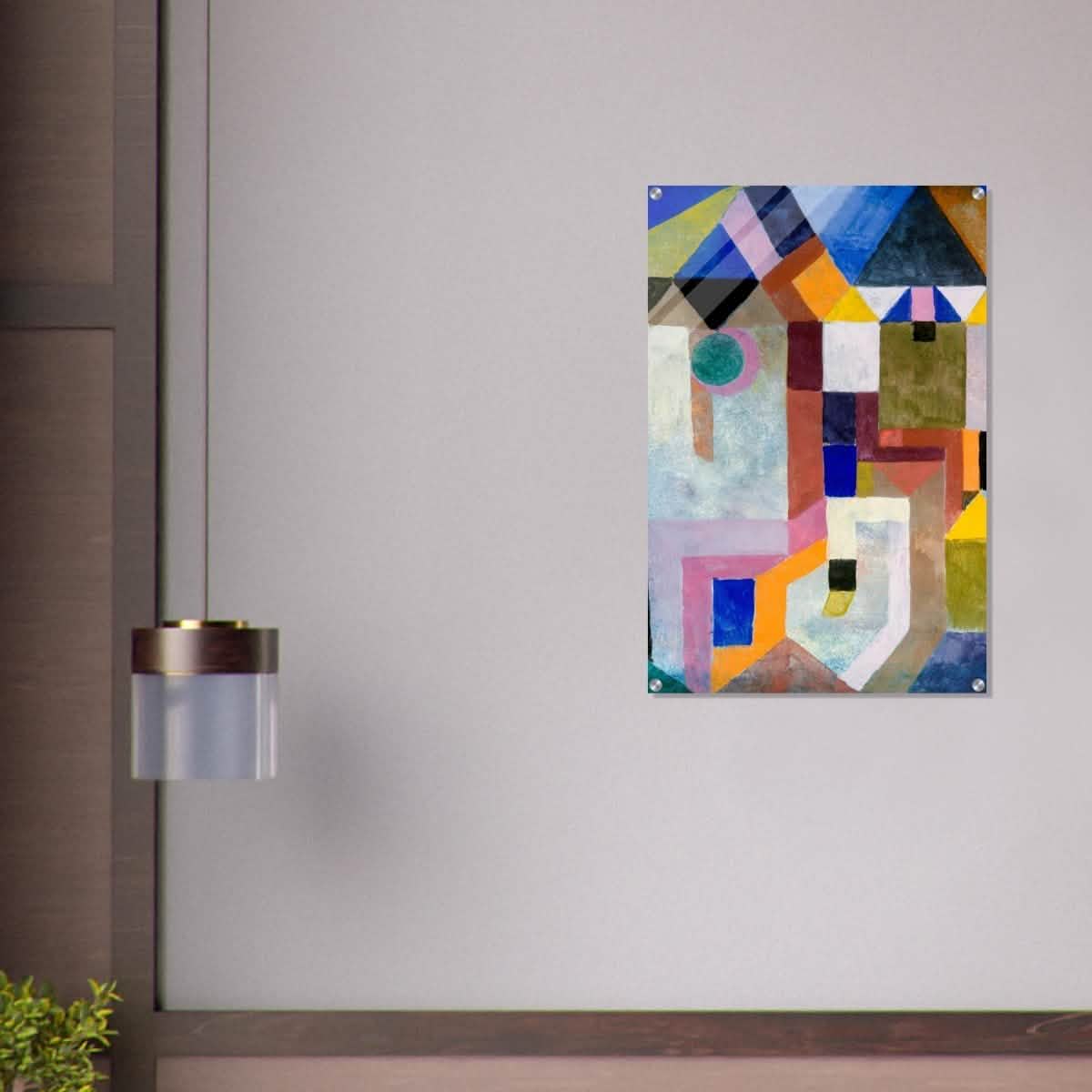 Colorful Architecture by Paul Klee - Acrylic Print - 60x90 cm / 24x36″ -