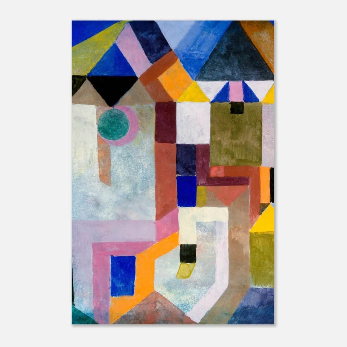 Colorful Architecture by Paul Klee - Aluminum Print - 50x75 cm / 20x30″ -