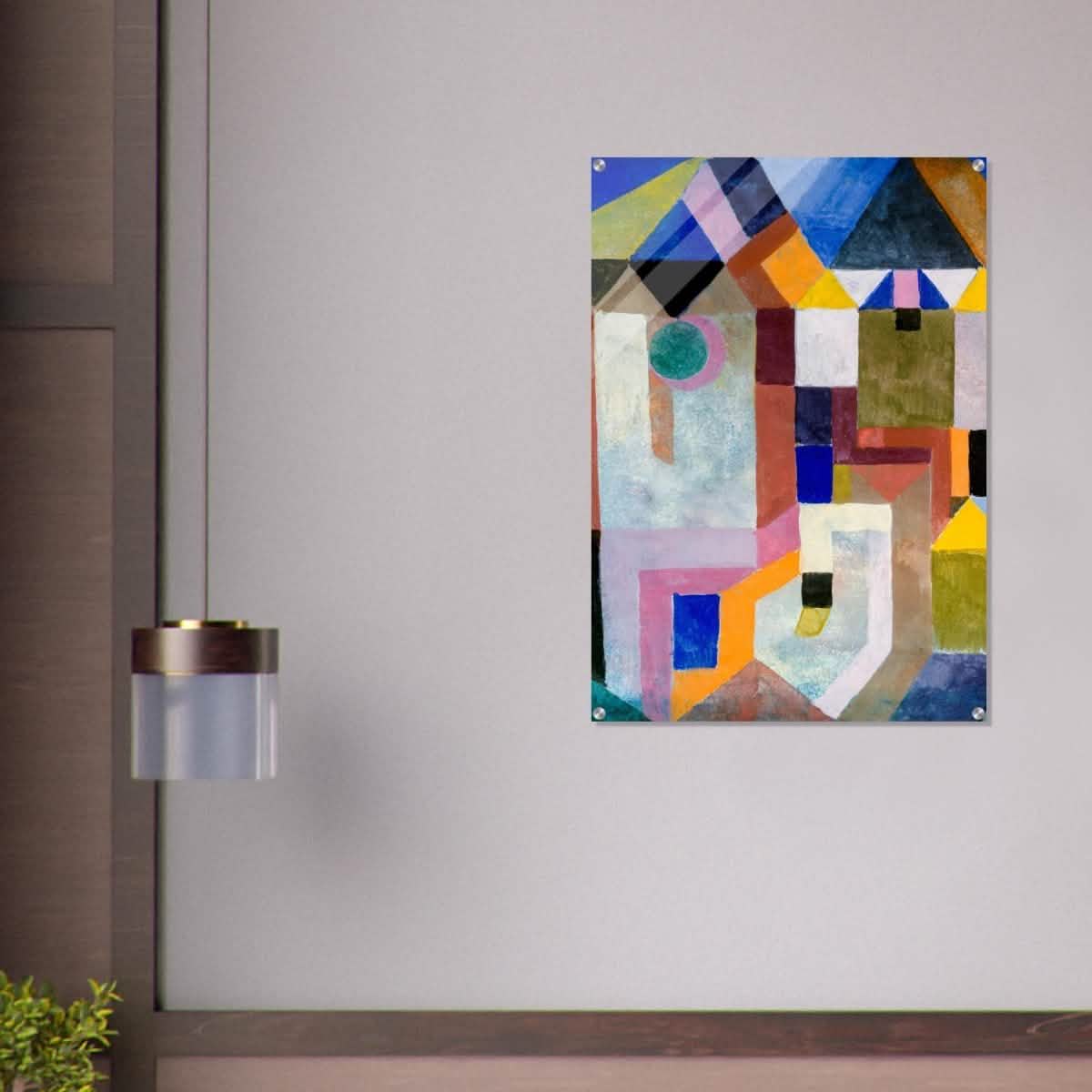 Colorful Architecture by Paul Klee - Acrylic Print - 70x100 cm / 28x40″ -