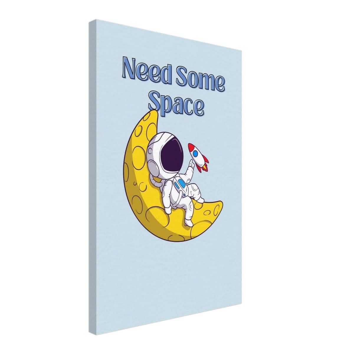 Cosmic Escape: Need Some Space | Motivational pop art wall art print - 40x60 cm / 16x24″ - Canvas -