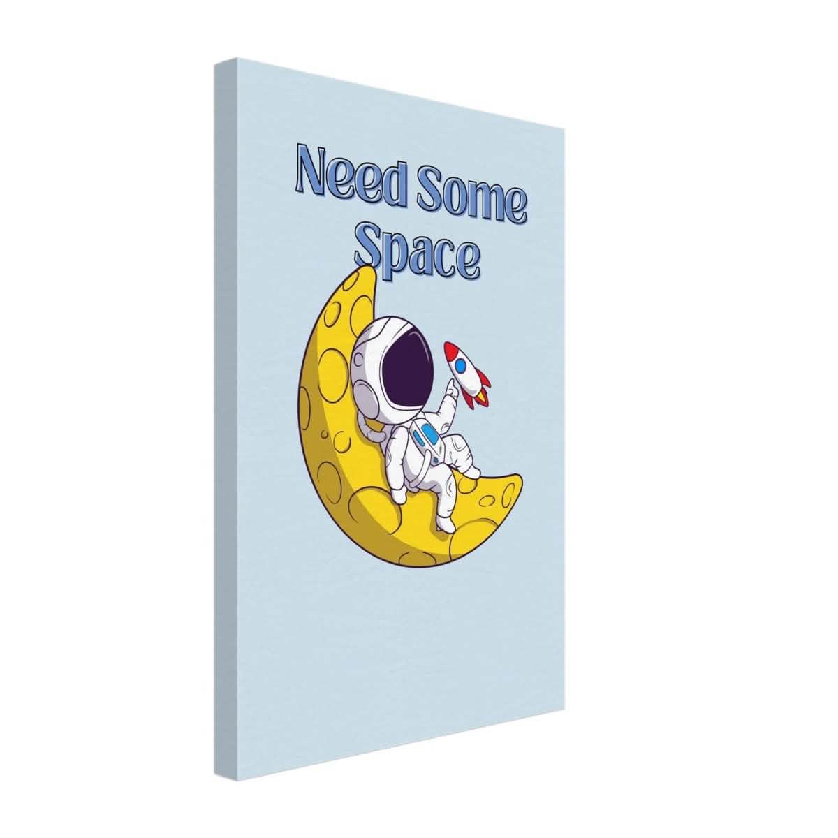 Cosmic Escape: Need Some Space | Motivational pop art wall art print - 30x45 cm / 12x18″ - Canvas -