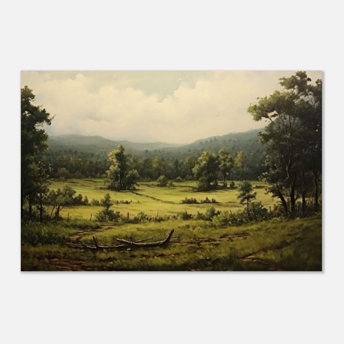 Countryside Landscape Wall Art - Aluminum Print - 30x45 cm / 12x18″ -