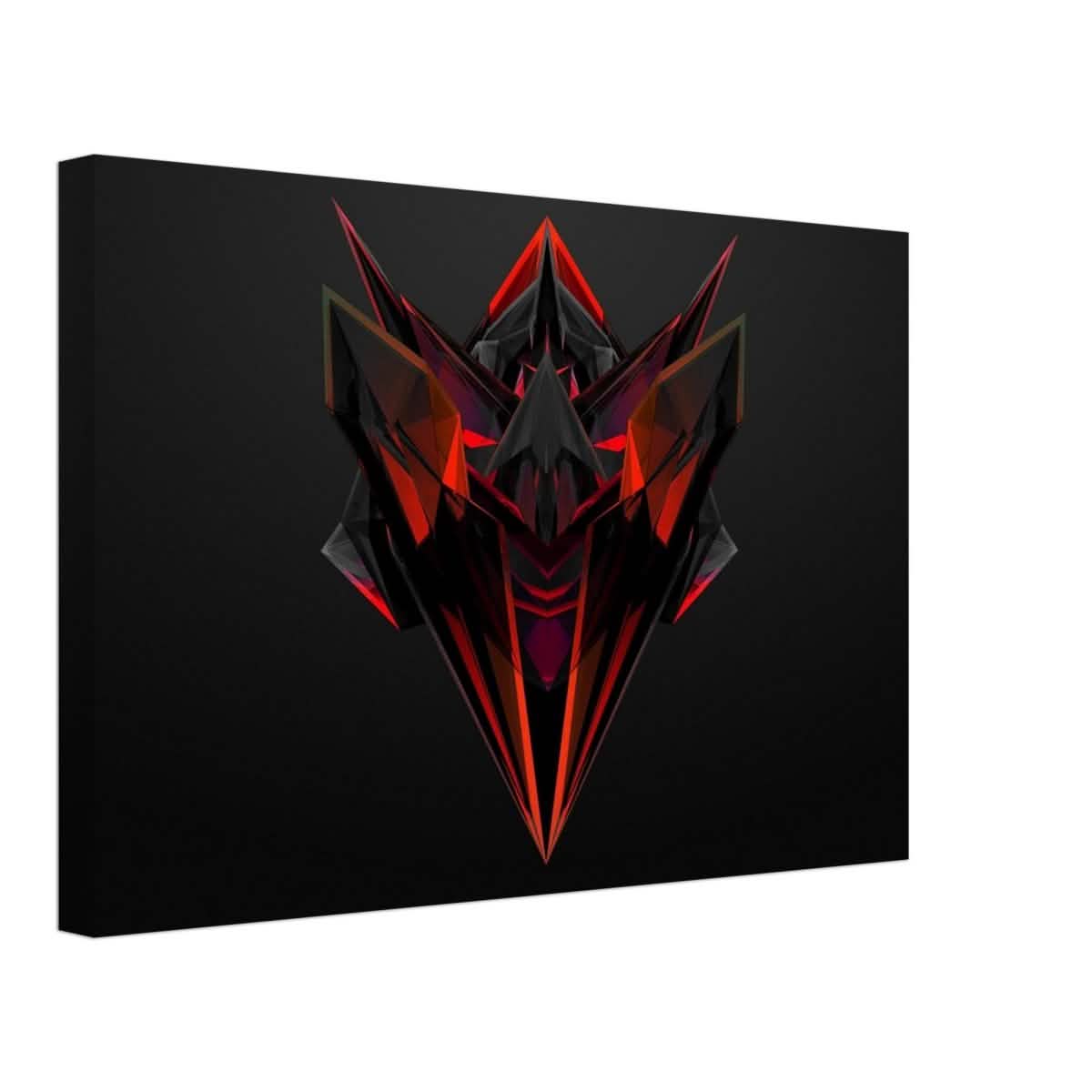 Crimson Shard | Geometric Inferno | Pop Art Wall art print - Canvas - 30x45 cm / 12x18″ -