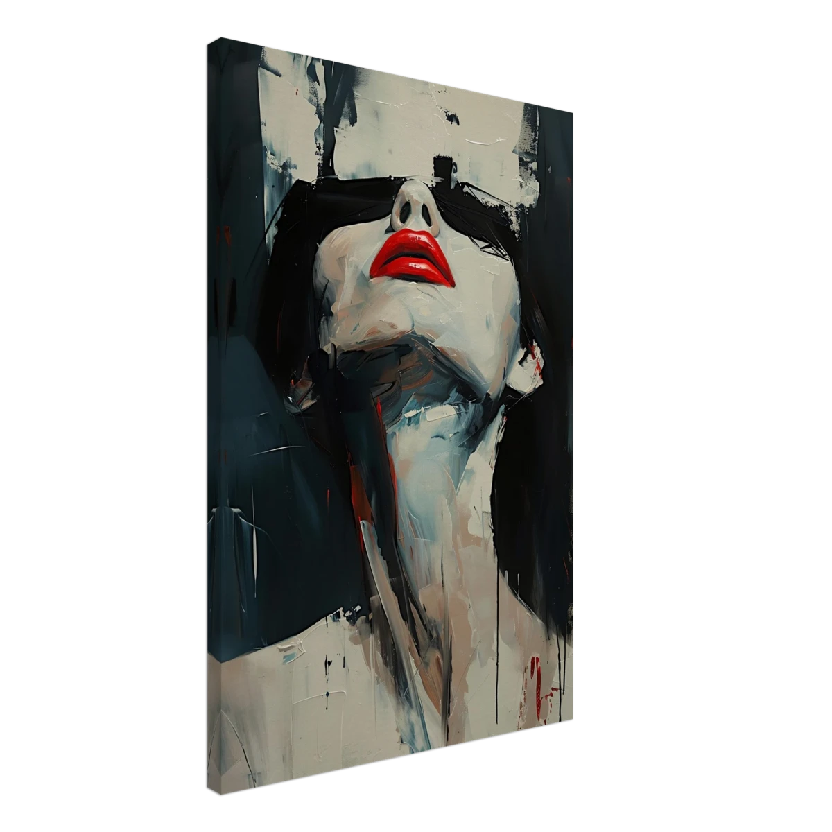Crimson Silence – Abstract Expression of Desire - Canvas - 50x75 cm / 20x30″ -