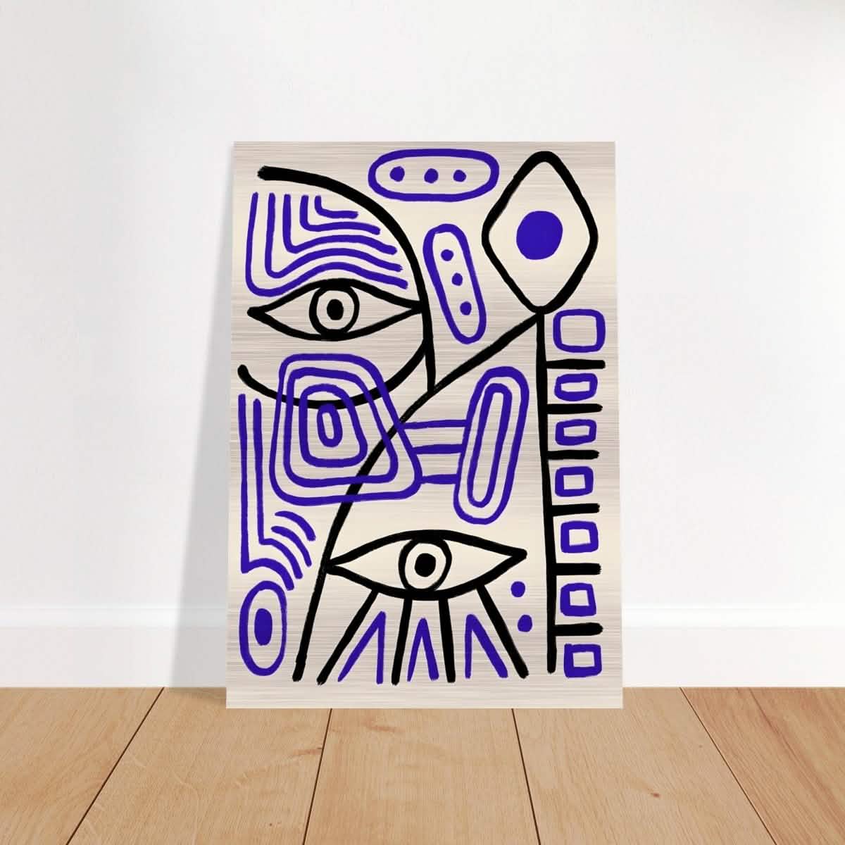 Cubism by Pablo Picasso - Brushed Aluminum Print - 70x100 cm / 28x40″ -